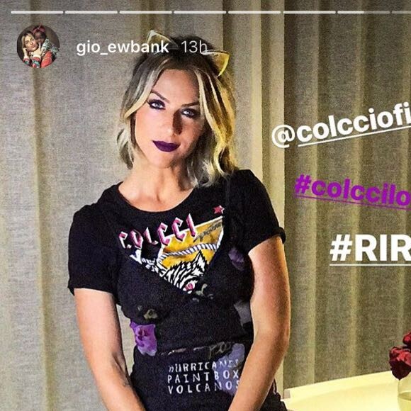 Giovanna Ewbank apostou em uma maquiagem estilo gótica e usou look da marca Colcci