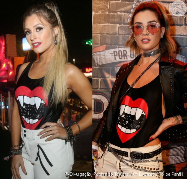 Carla Diaz e Aline Gotschalg usaram o mesmo body da grife John John no Rock in Rio