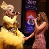 Wanessa Camargo fez show com a drag queen Tchaka no Prêmio Jovem Brasileiro, em São Paulo, na segunda-feira, 25 de setembro de 2017