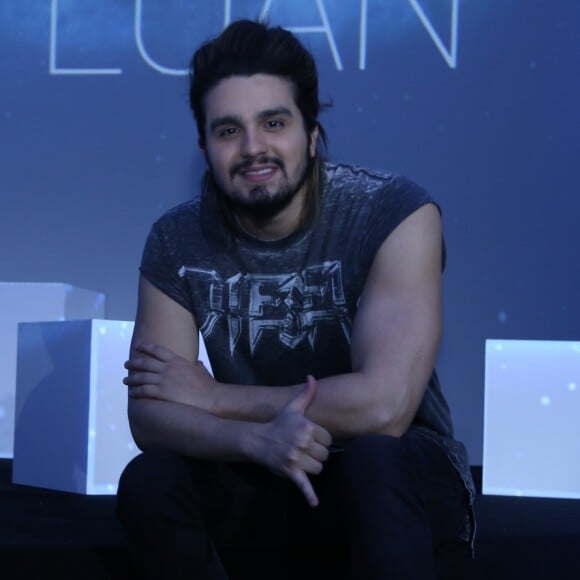 'Estou aqui com um parceiro meu para mostrar um pedacinho da música do novo disco', disse Luan Santana em seu Stories