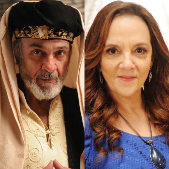Fassur (Munir Chatack) aceita marcar a data do casamento com Elga (Denise del Vecchio), na novela 'O Rico e Lázaro'