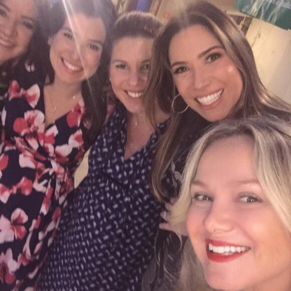 Eliana celebra encontro com as filhas e a mulher de Silvio Santos, em 1 de outubro de 2017