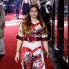 Thylane Blondeau também desfilou pela grife Dolce & Gabbana na Semana de Moda de Milão, em 23 de setembro de 2017