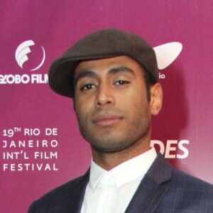 Ícaro Silva prestigiou a exibição do filme 'Anjos da Lapa' no Festival do Rio na noite de sexta-feira, 7 de outubro de 2017