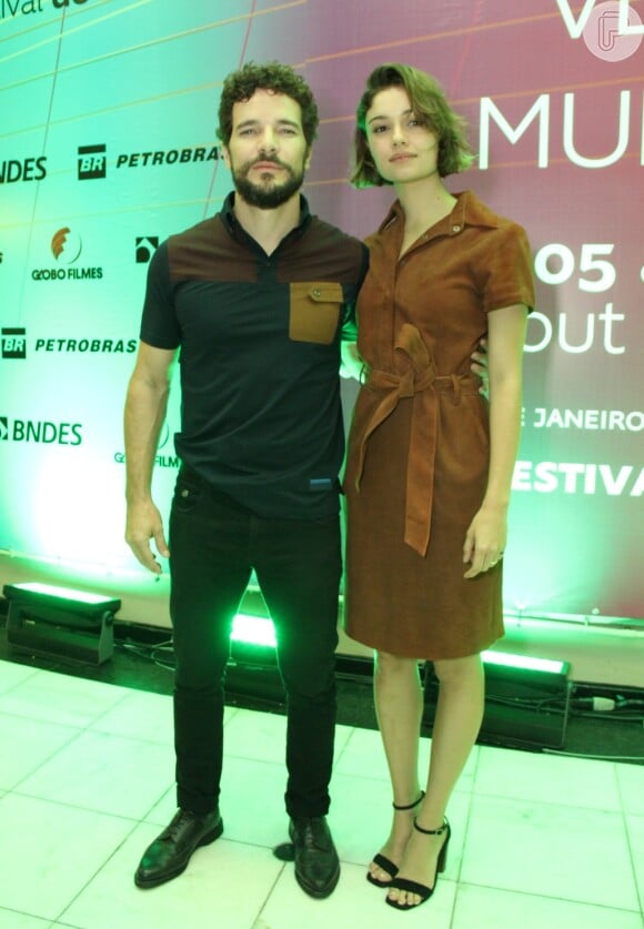 Sophie Charlotte e o marido, Daniel de Oliveira, prestigiaram a exibição do filme 'Anjos da Lapa' no Festival do Rio na noite de sexta-feira, 7 de outubro de 2017