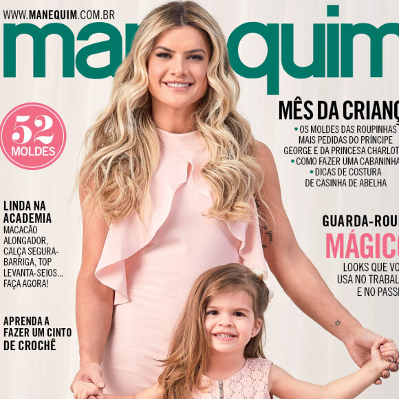Mirella Santos e filha, Valentina, estrelam a capa de revista 'Manequim'