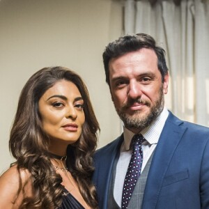 Bibi (Juliana Paes) e Caio (Rodrigo Lombardi) ficaram juntos após ela deixar a cadeia pelo incêndio no restaurante de Dantas (Edson Celulari)