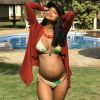 Aline Dias está grávida de oito meses de Bernardo, seu primeiro filho