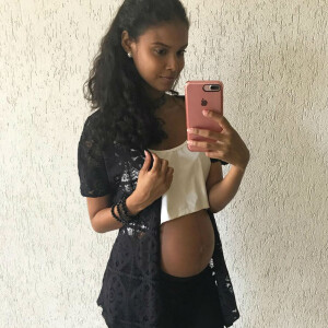Aline Dias, grávida de 8 meses, disse que planeja parto normal