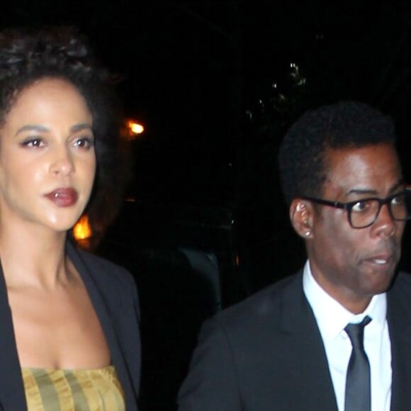 Chris Rock e Megalyn Echikunwoke foram à festa de casamento de Michelle Alves