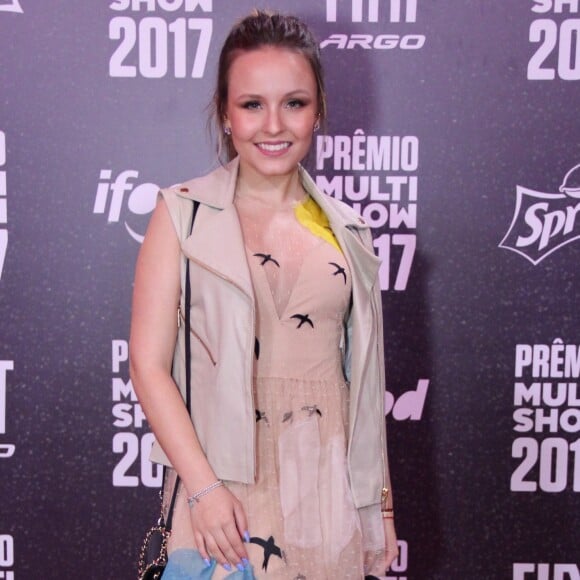 Larissa Manoela no Prêmio Multishow, realizado no Rio de Janeiro nesta terça-feira, 24 de outubro de 2017