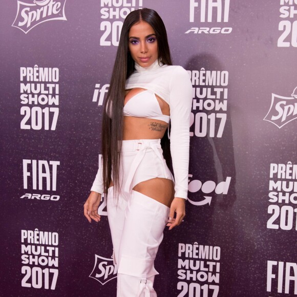 Anitta no Prêmio Multishow, realizado no Rio de Janeiro nesta terça-feira, 24 de outubro de 2017