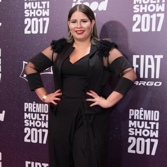 Marília Mendonça no Prêmio Multishow, realizado no Rio de Janeiro nesta terça-feira, 24 de outubro de 2017