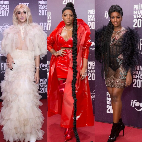 Looks de Pabllo Vittar, Ludmilla e Iza se destacam no Prêmio Multishow 2017. Veja mais produções!