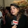 Roberta Miranda lamenta a morte de Jair Rodrigues, no velório do cantor, em São Paulo
