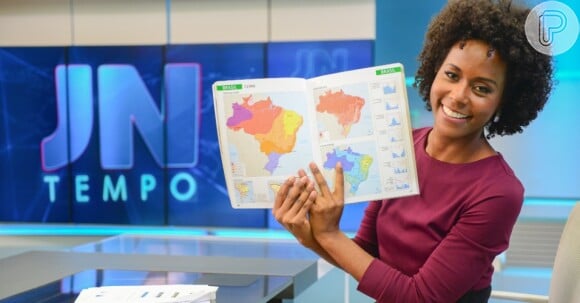 Maria Júlia Coutinho continuava a apresentar a previsão do tempo do 'Jornal Nacional' aos sábados