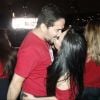Dupla de Maiara, Maraisa trocou beijos com o namorado, Wendell Vieira, durante show da banda U2