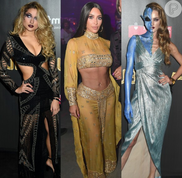 Kim Kardashian, Sasha Meneghel, Vlada Roslyakova e mais! Confira as produções de estrelas no Halloween