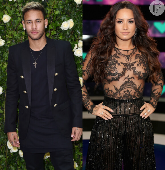 Neymar agitou a web após fazer uma tatuagem parecida com a de Demi Lovato