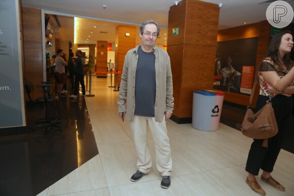 Nelson Dantas conferiu o lançamento da série documental 'Asdrubal Trouxe o Trombone', no shopping Leblon, no Rio de Janeiro