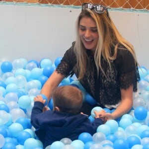 O momento divertido entre mãe e filho aconteceu no shopping Fashion Mall, em São Conrado, Zona Sul do Rio de Janeiro