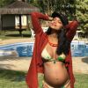 Aline Dias registrou sua gravidez nas redes sociais