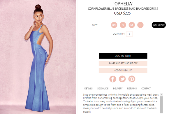 Modelo bangade usado por Juliana Paes em pré-estreia de 'Dona Flor' é encontrado na loja virtual da marca por USD $225, avaliado em R$ 732,44