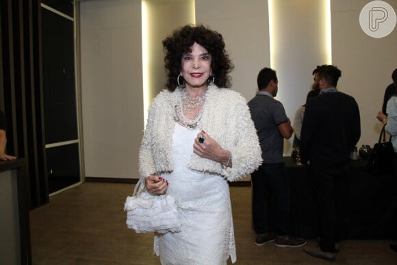 A atriz Lady Francisco também assistiu ao show de Roberto Carlos