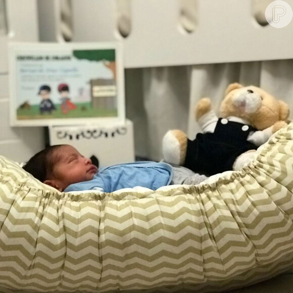Aline Dias anunciou a chegada do filho, Bernardo, através do Instagram