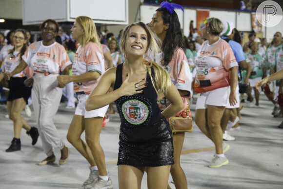 Carnaval 2018: Carla Diaz será destaque de chão da Grande Rio como afirmou o promoter David Brazil ao Purepeople nesta quinta-feira, dia 09 de novembro de 2017