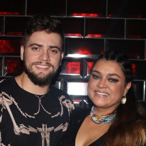 Rodrigo Godoy prestigia a mulher, Preta Gil, no lançamento do videoclipe da sua nova música, 'Vá Se Benzer', em São Paulo, na boate Club Jerome, na quinta-feira (9)