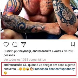 Gusttavo Lima leva 'bronca' da mulher, Andressa Suita, em foto sem camisa no Instagram