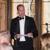 Príncipe William faz discurso em jantar beneficente na Inglaterra