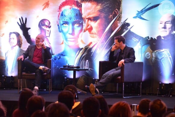 Patrick Stewart e James McAvoy interpretam o Professor Xavier, em fases diferentes, no filme 'X-Men: Dias de um Futuro Esquecido', que estreia no Brasil nesta quinta-feira, 15 de maio de 2014