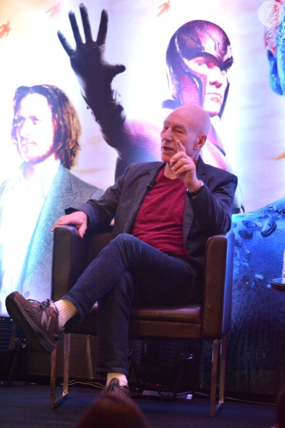 Patrick Stewart e James McAvoy interpretam o Professor Xavier, em fases diferentes, no filme 'X-Men: Dias de um Futuro Esquecido', que estreia no Brasil nesta quinta-feira, 15 de maio de 2014
