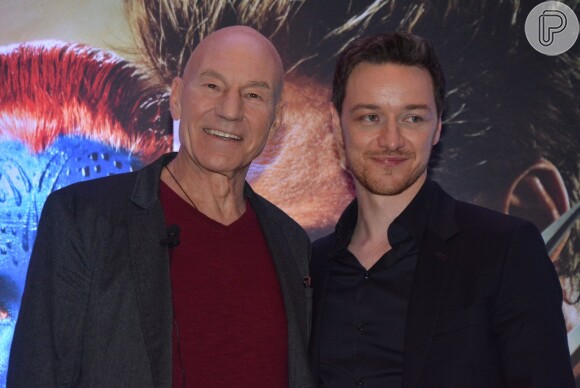 Patrick Stewart e James McAvoy vieram ao Brasil para divulgar filme 'X-Men: Dias de um Futuro Esquecido'