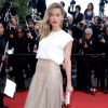 Amber Heard veste Vionnet no tapete vermelho do Festival de Cannes 2014