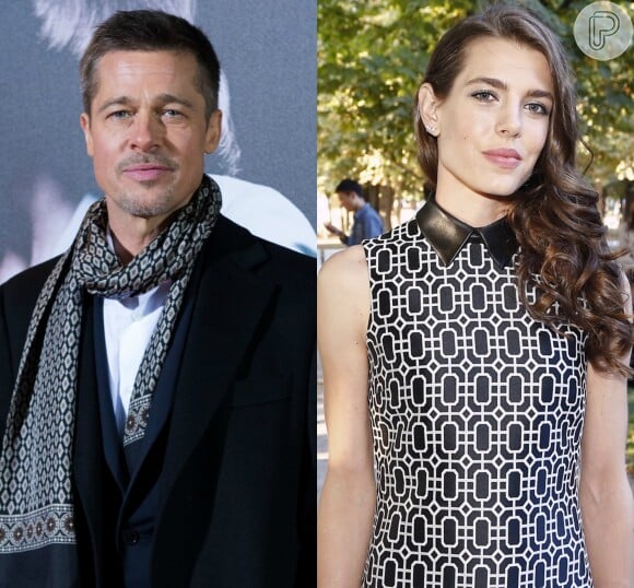O suposto romance entre Brad Pitt e Charlotte de Mônaco foi apontado por uma revista americana