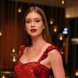 Marina Ruy Barbosa estava nos EUA para acompanhar a entrega do Emmy, o Oscar da TV mundial