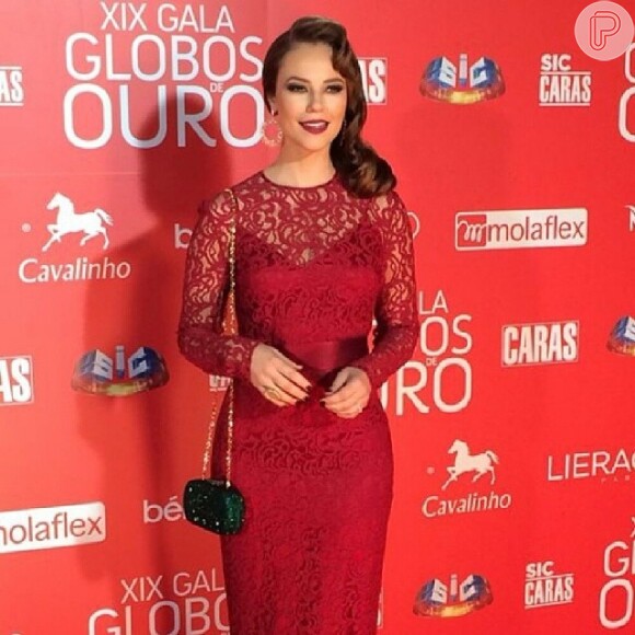 Paolla Oliveira surge elegante no XIX Galas dos Globos de Ouro, em Lisboa, na noite deste domingo, 18 de maio de 2014