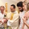 Batizado de Gabriel, filho de Andressa Suita e Gusttavo Lima, foi realizado na Paróquia Nossa Senhora de Assunção, em Goiânia, nesta segunda-feira, 27 de novembro de 2017