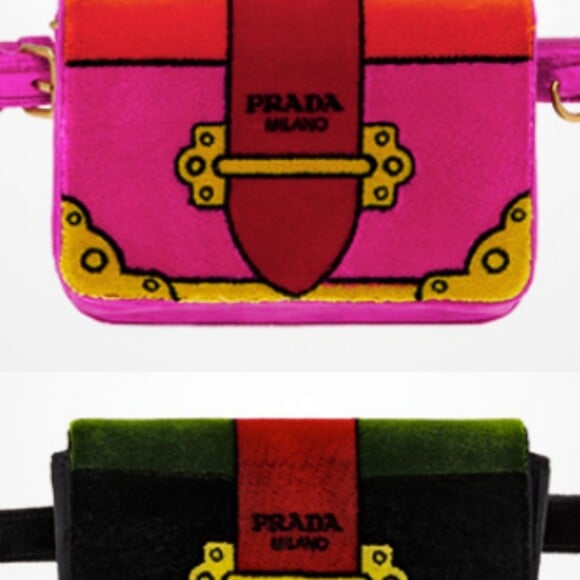 A peça da Prada também está disponível nas cores rosa e verde