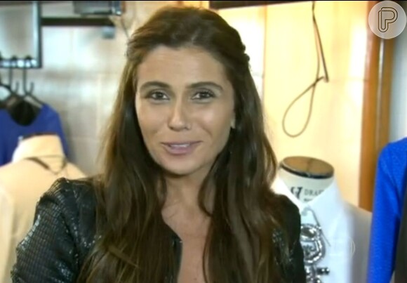 Giovanna Antonelli contou no 'Vídeo Show' desta segunda-feira, 19 de maio de 2014, que empresta roupas suas para a personagem Clara, da novela 'Em Família'
