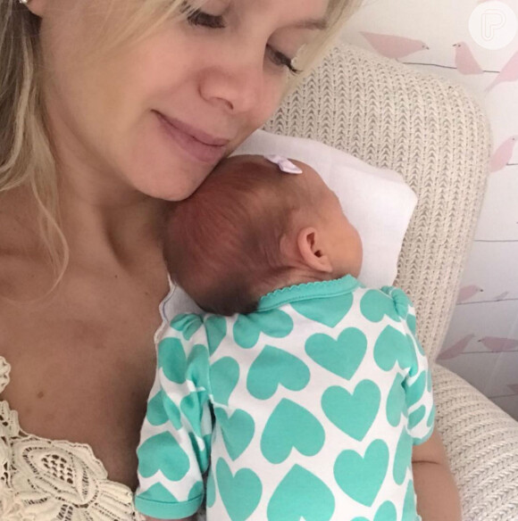 Eliana deu à luz Manuela, sua segunda filha, no dia 10 de setembro de 2017