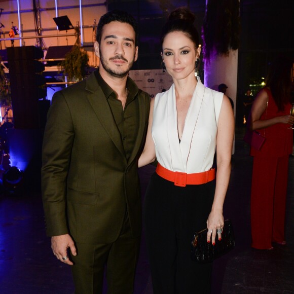 Marcos Veras e a namorada, Rosanne Mulholland, pretigiaram a 7º edição do Prêmio GQ Brasil Men of The Year, realizado na Bienal do Ibirapuera, em São Paulo, na noite desta quinta-feira, 30 de novembro de 2017