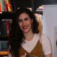 Lívian Aragão, filha caçula de Renato Aragão, prestigiou o lançamento da biografia 'Renato Aragão - Do Ceará para o Coração do Brasil', na Livraria da Travessa, no BarraShopping, Zona Oeste do Rio
