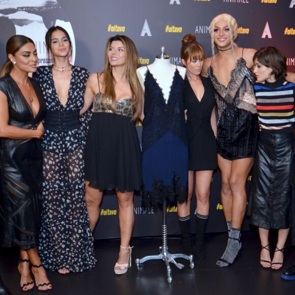 Pabllo Vittar se reuniu com famosos como Julina Paes, Bruna Marquezine, Mariana Ximenes, Alinne Moraes, Bruno Gagliasso e Luisa Arraes em curta metragem #OITAVO, no cinema Roxy, em Copacabana, Rio de Janeiro, na noite desta quarta-feira, 6 de novembro de 2017