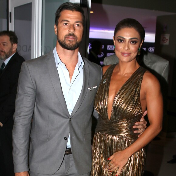 Juliana Paes no prêmio Brasileiros do Ano, em São Paulo, na noite da última terça-feira, 5 de dezembro de 2017 