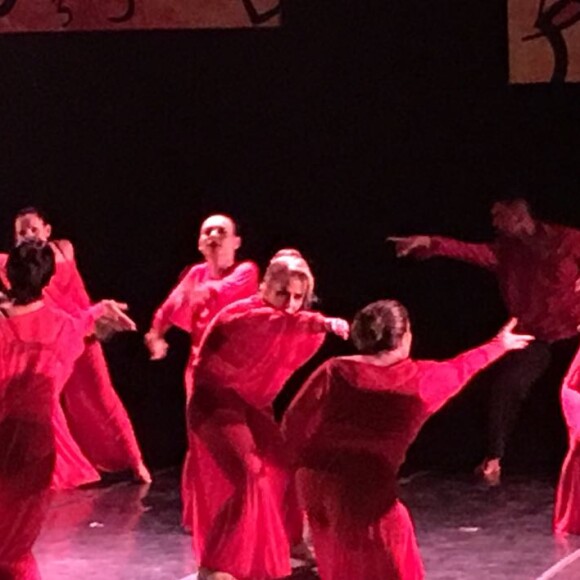 Fátima Bernardes apresentou o espetáculo de dança de sua companhia neste sábado, 9 de dezembro de 2017, no Rio