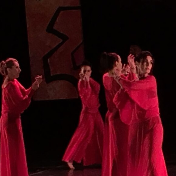 Fátima Bernardes apresentou o espetáculo de dança de sua companhia neste sábado, 9 de dezembro de 2017, no Rio